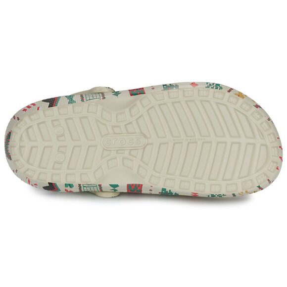 NEW Crocs Sizes M5/W7, M8/W10 Classic Lined Fair Isle Clog - Bone - Picture 7 of 7